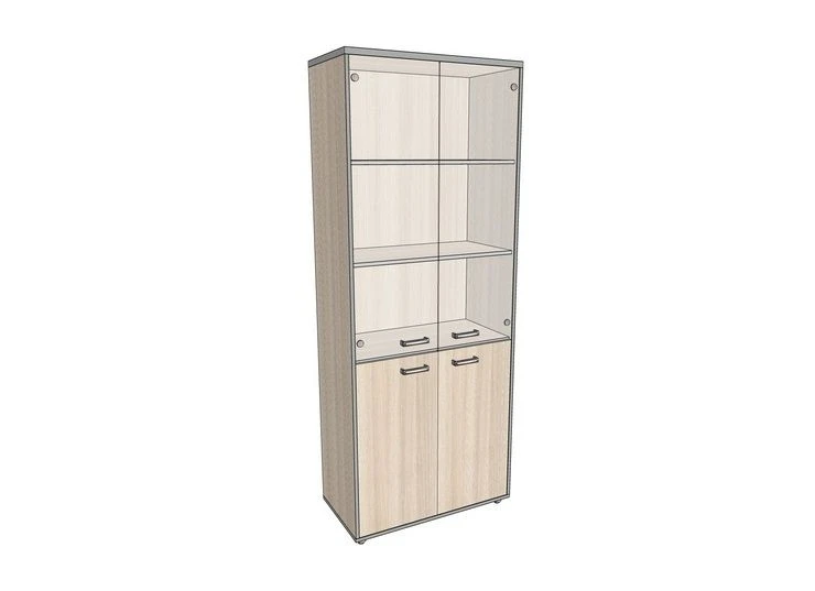 Tall and Wide Glass Shelf Unit 776*402*1980 mm AsSSHS-3