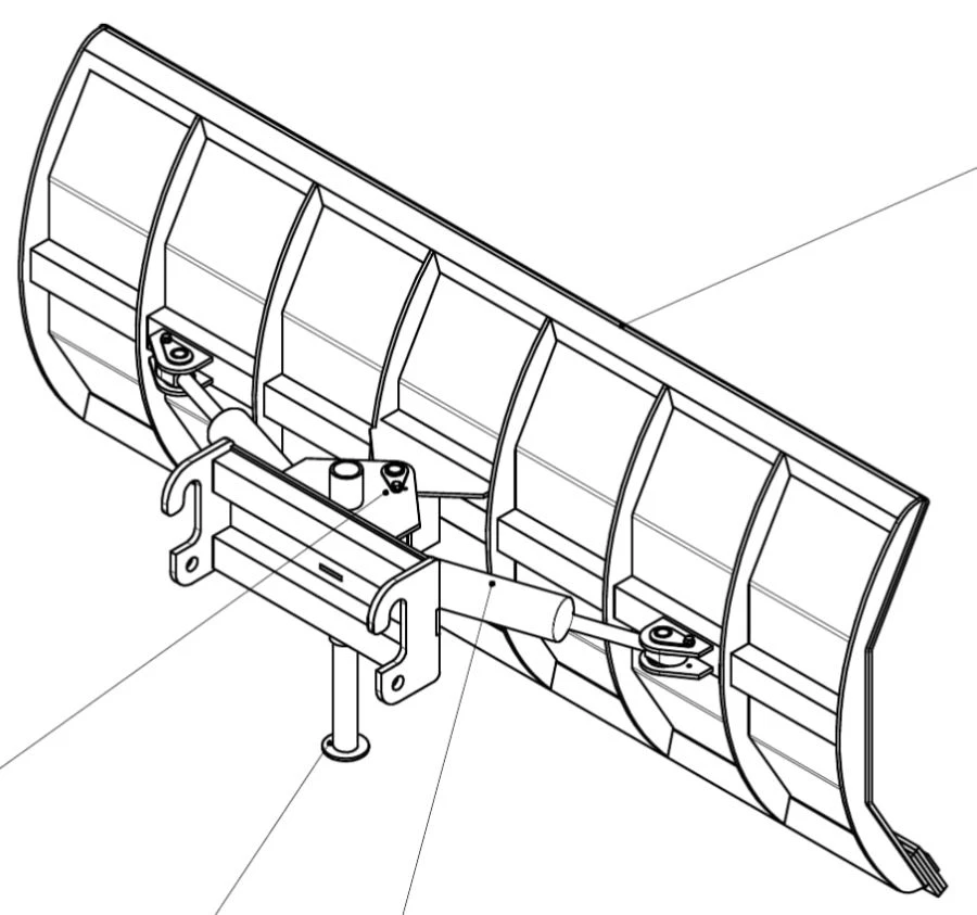 Snow Removal Rotary Blade Attachment for Municipal Vehicles