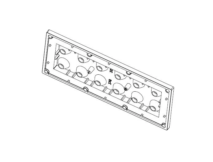 LED Light Fixture Lens AMT-HB-173x70-5050(12)-20