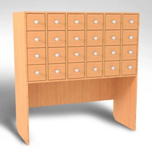 Reader Form Storage Cabinet for Organizing Library Documents