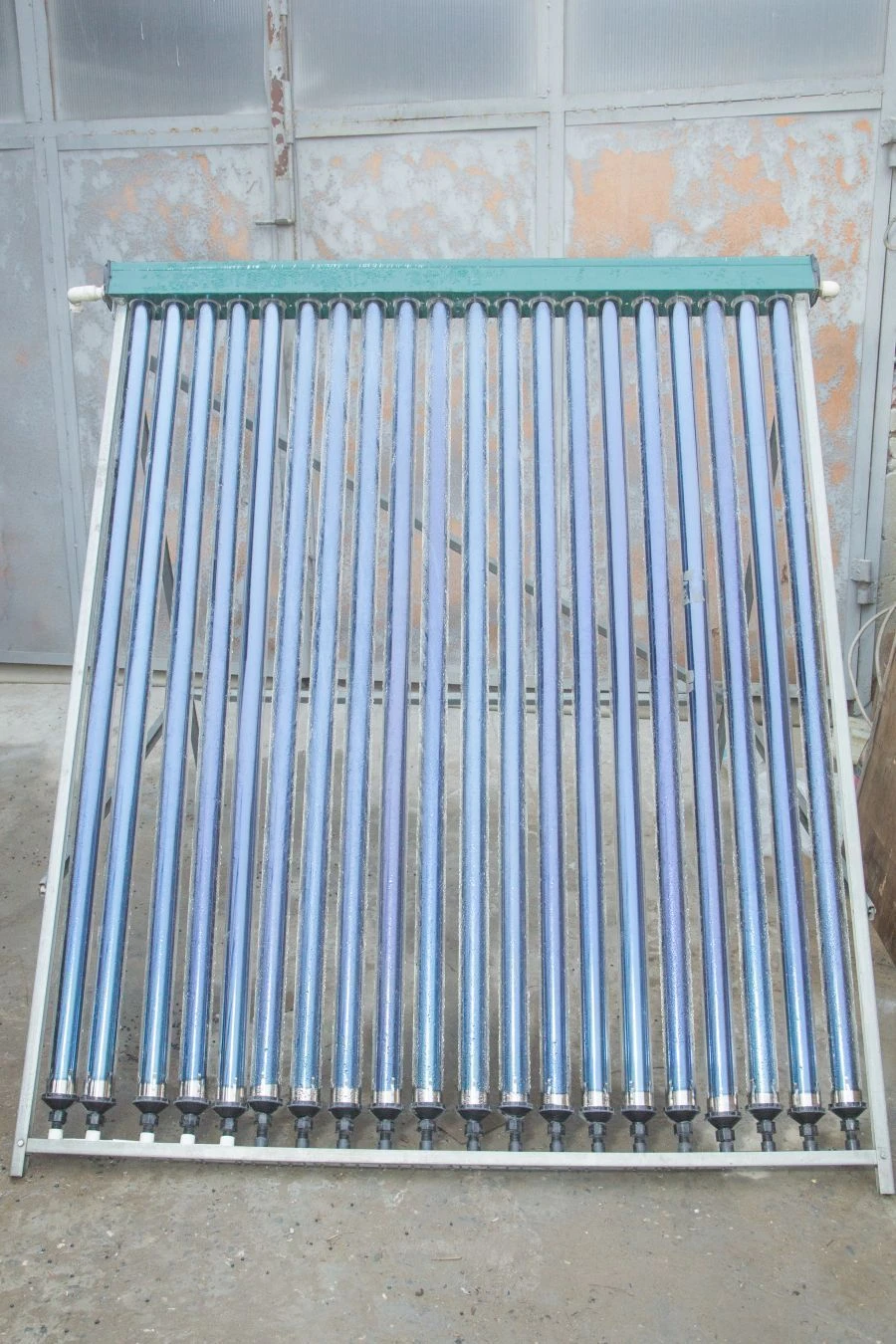Solar Water Heater with Copper Absorber Tubes