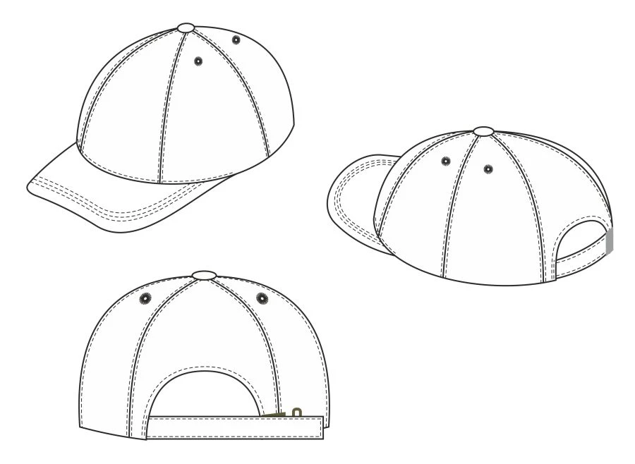 Antistatic Baseball Caps for Transneft Security Workers B-01/B-02
