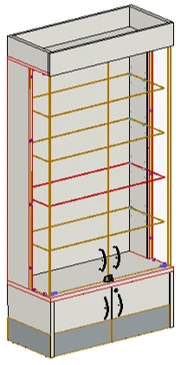 Floor Display Showcase 900