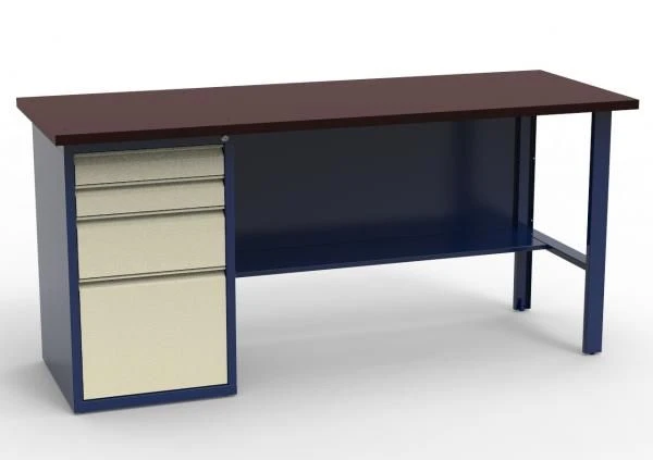 Single-column Workbench SV-1T.04.00.19.FL with Laminated Plywood Top