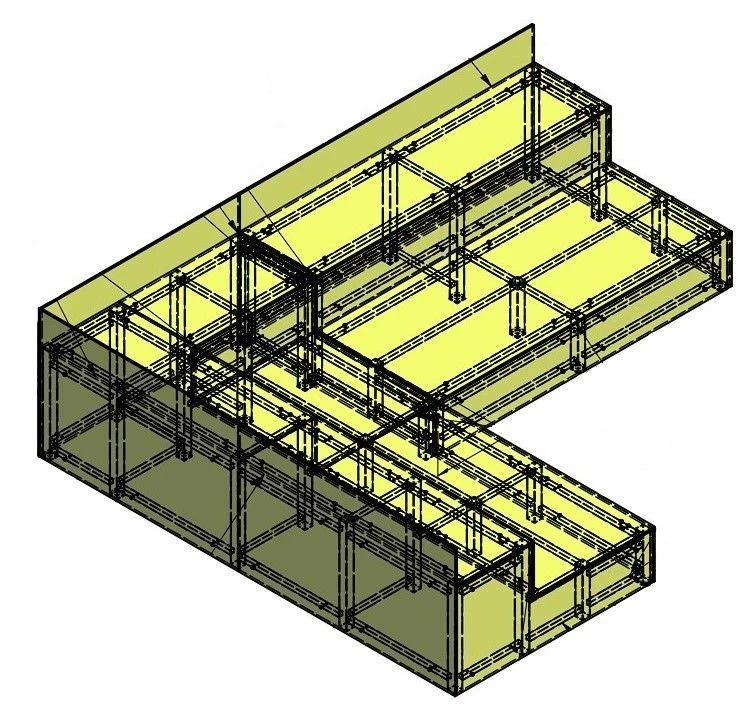 Two-Level Podium TV-MPOD-1.17.01