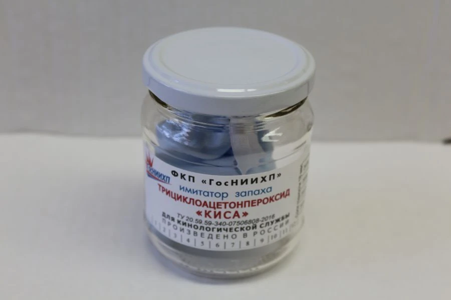 Explosive Substance Scent Imitator for Canine Training "Tricycloacetone Peroxide" ("Kisa")