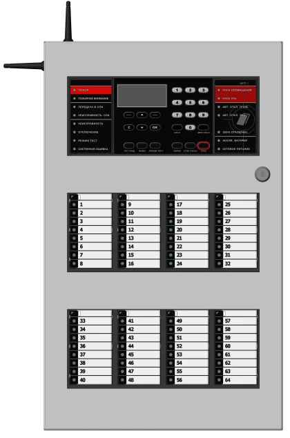 Fire Alarm Control and Monitoring Device ARG-R8-P3-PM