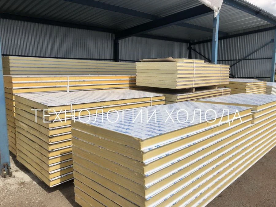 Three-Layer Metal Sandwich Wall Panels with Polyurethane Insulation