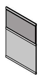 Office Partition Filling with Rails - MDF/Fabric