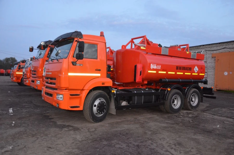 GRK63 Type Fuel Tank Trailer Model 56141-0000010-50 on KAMAZ-65115-5H Chassis
