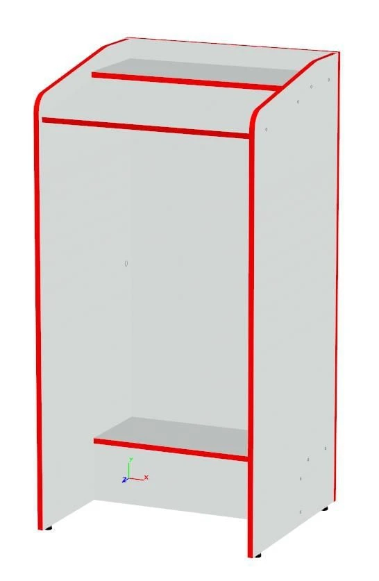 Floor Presentation Podium with PVC Edge Banding
