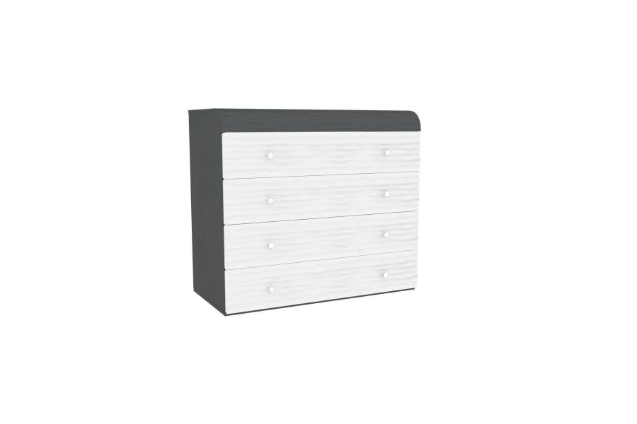Sonata LD 628.080.000 Chest of Drawers (Gray/Chocolate/Wenge Cavo)