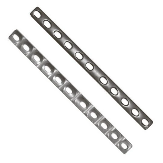 Narrow Straight Plate with Limited Contact for Bone Fracture Fixation