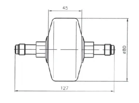 Metal-Ceramic Gas Filter for Ultra-Fine Filtration MKF-40