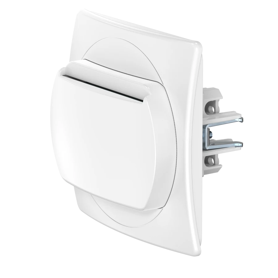 Caduceus Aling EON 10A Concealed Switch, 250V, White, Art. E6095.00
