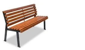 Metal Bench for Public Spaces and Parks, Model 10132