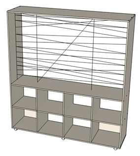 Sturdy Shelving Stand for Storage - Customizable Design