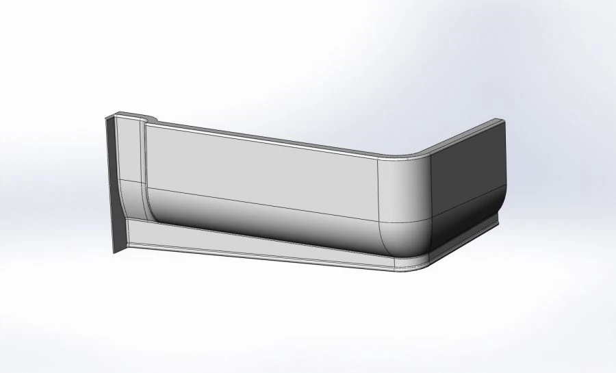Front Podium Cladding for Third Axle Right - 6299-5102055