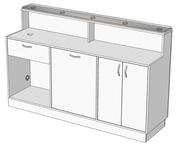 Reception Desk SR-1 by Edelwood