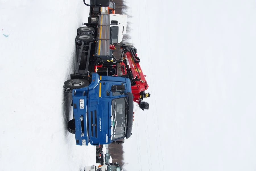 Multi-functional Special Truck with Hydraulic Crane MKMA on KAMAZ 43118 Base 41K35N-UH