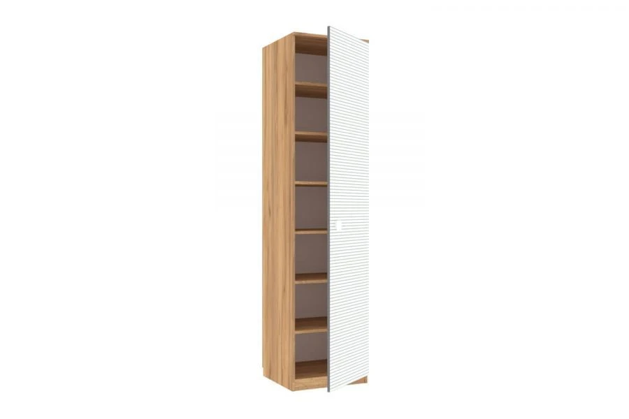 Modern Type 1 Single Door Cabinet (Golden Oak)