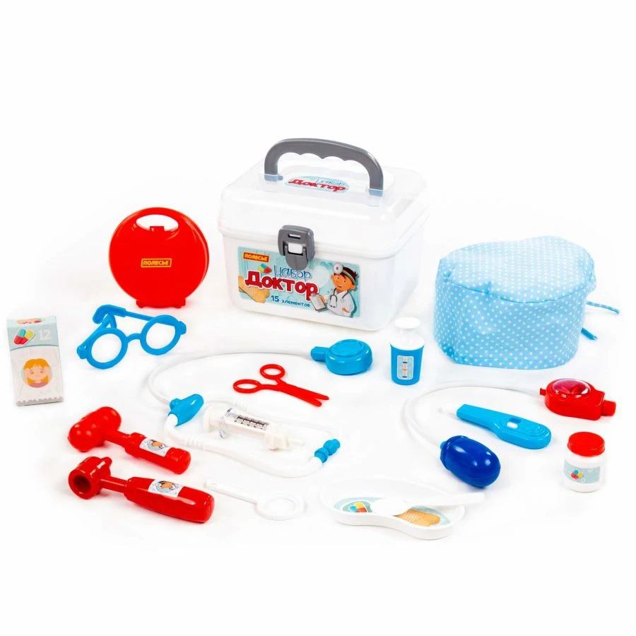 15-Piece Doctor Play Set for Kids with Carrying Case