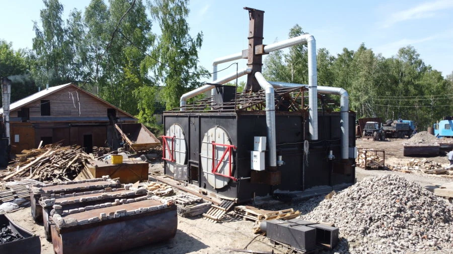 Horizontal Charcoal Furnace PУЧГ-150 "MAMONT