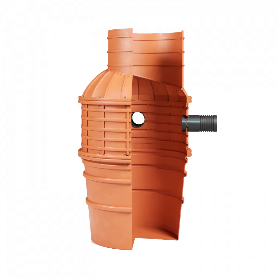 NAWELL Prefabricated Plastic Well with Flanged Connection DN1000