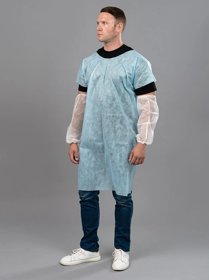 Protective Work Gown Made of Spunbond for Individual Safety