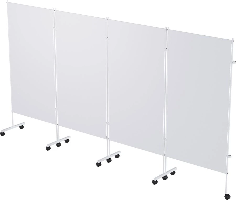 Medical Folding Screen on Wheels, Four-Sectional Model MCK-4301