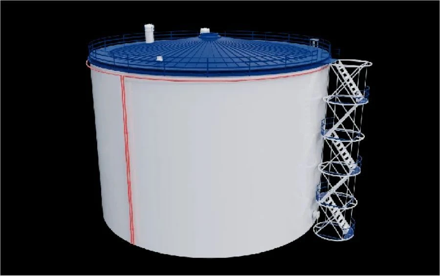 Vertical Steel Tank Type RVS for Oil and Gas Storage