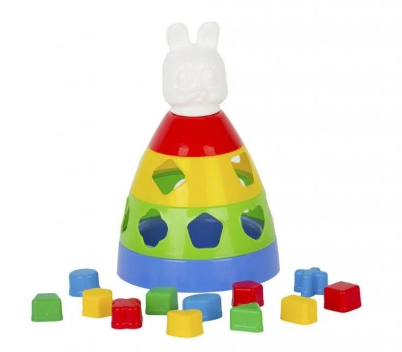 Pyramid Game with 12 Logical Shapes - 27cm