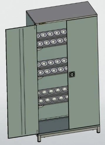 Tool Storage Cabinet for Mandrels