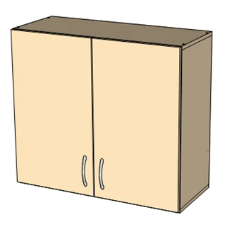 Wall-Mounted Cabinet with Shelf