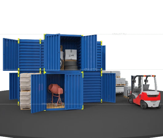 Modular Warehouse Complex with Reinforced Structure