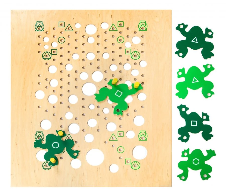 Interactive Frog Jumping Game Panel