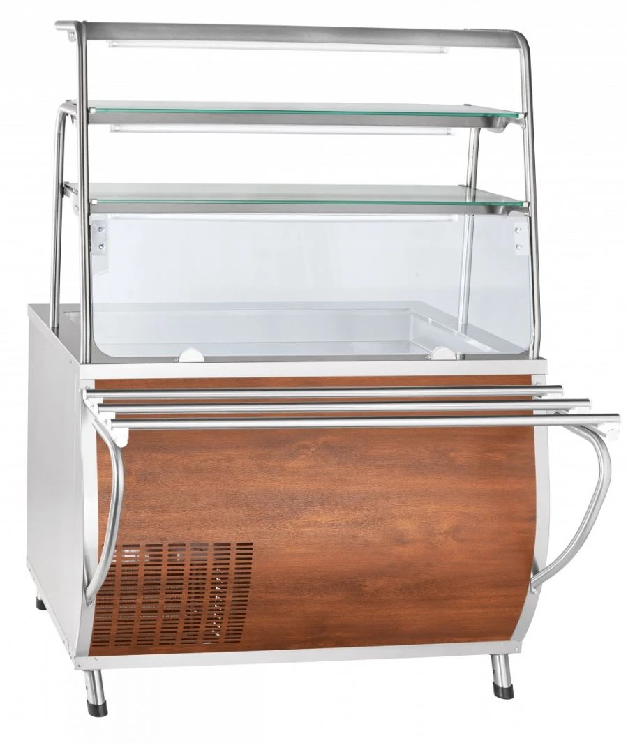 High-Temperature Refrigerated Display Counter with Neutral Cabinet PVV(N)-70T-NSh