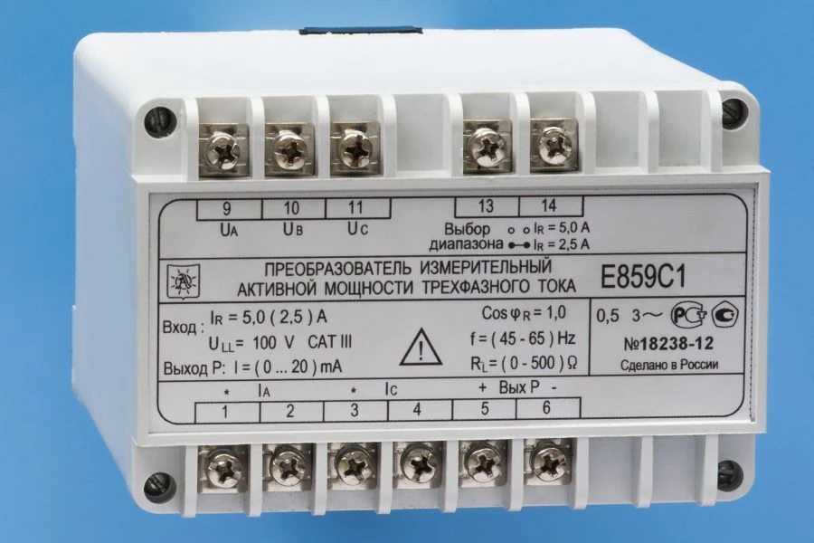 Three-Phase Active Power Measuring Converter E859