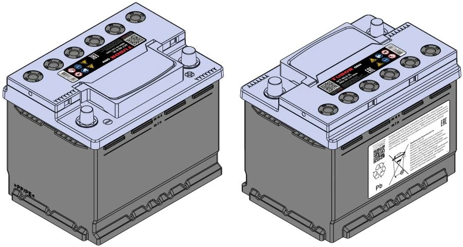TUBOR OEM 6СТ-60.0 VL Lead-Acid Starter Battery