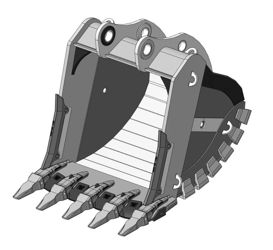 Heavy-Duty Rock Bucket 4m³ RDX-83.20-DA1