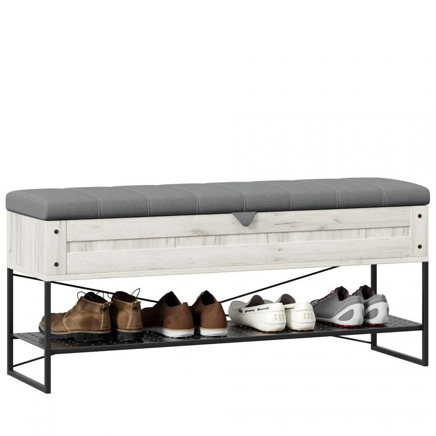 Sydney LD.672070.000 Bench 1190 (White/Gray Craft Oak)