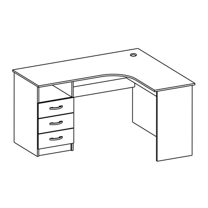 Computer Desk - Ergonomic Workstation for Home Office