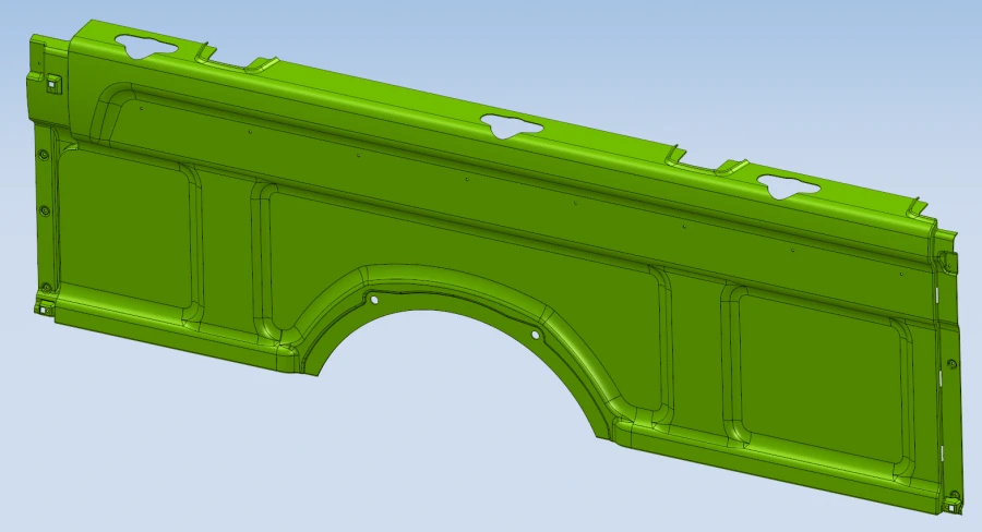 Left Rear Side Upholstery for A65R33 - Model A65R33-5402085-10