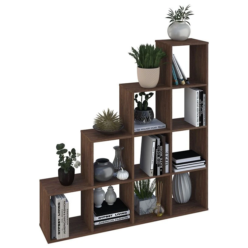 Polini Home Smart Vintage Open Shelf Cascade with 10 Sections