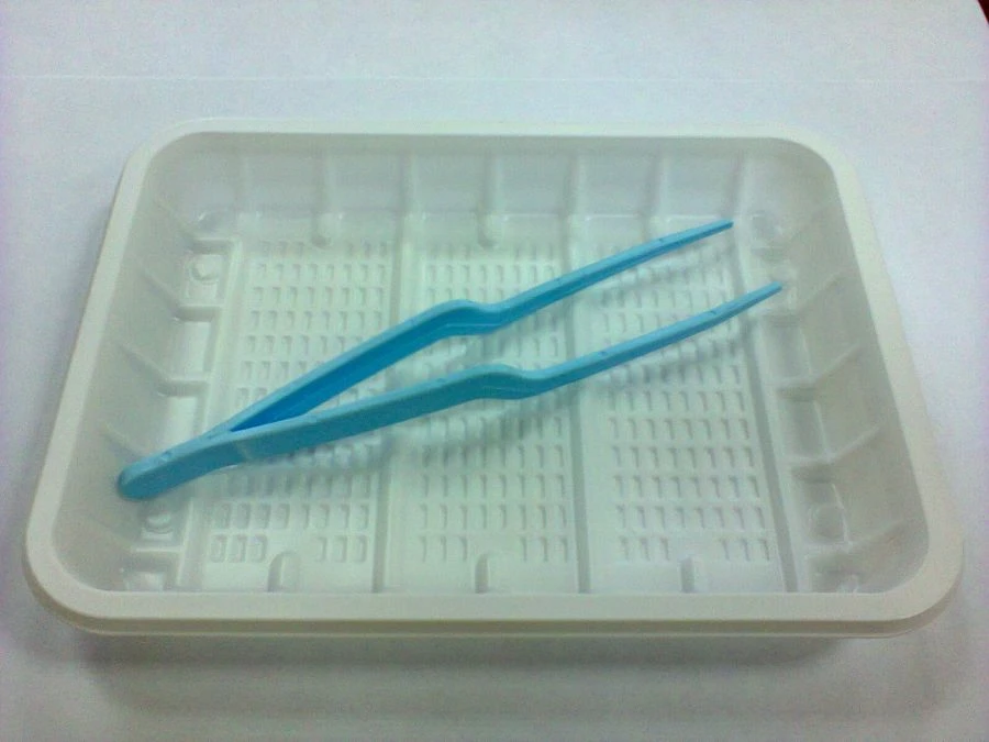 Sterile Disposable Polymer Tapered Forceps 150 mm in Tray