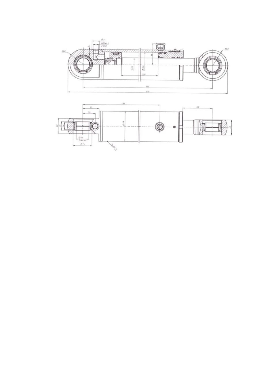 Steering Control Hydraulic Cylinder for Enhanced Precision GC 900-1455-76-220
