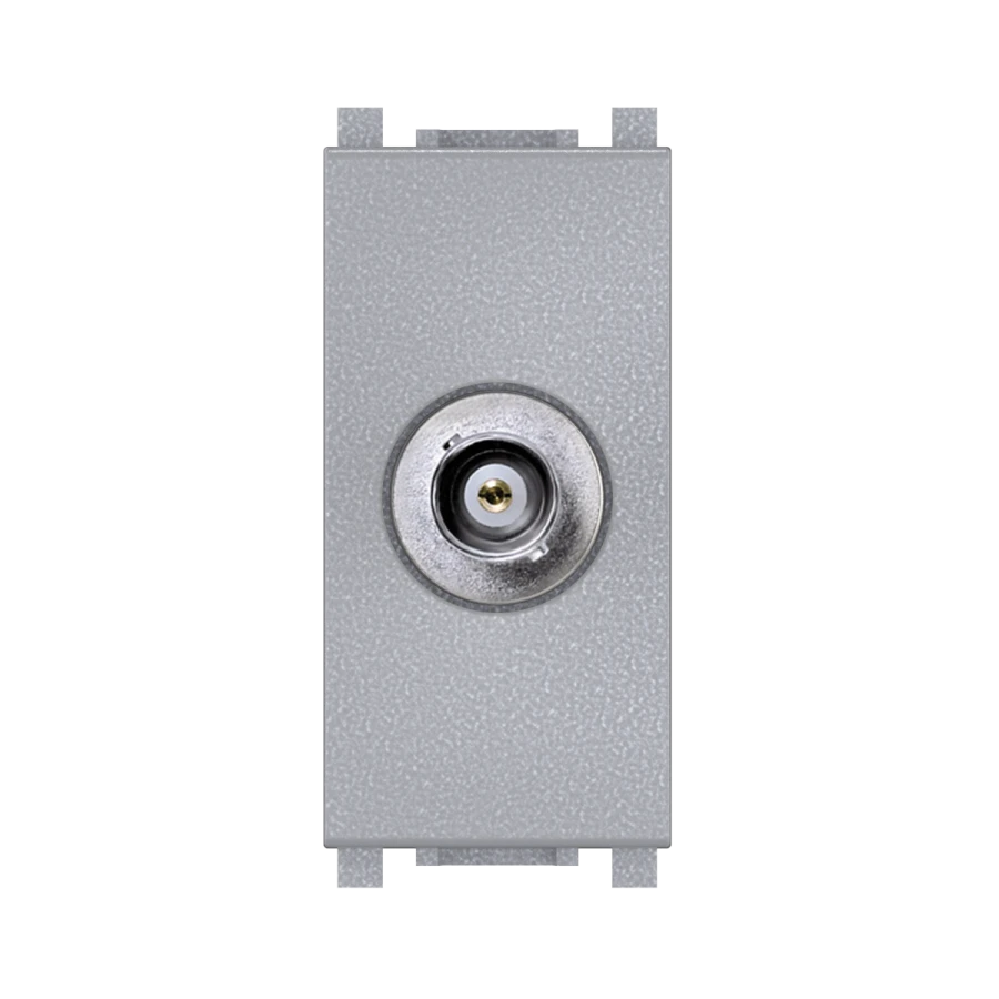 Caduceus Aling Experience Audio/Video Wall Socket BNC/BNC, 1M, Silver, Art. 74282.S