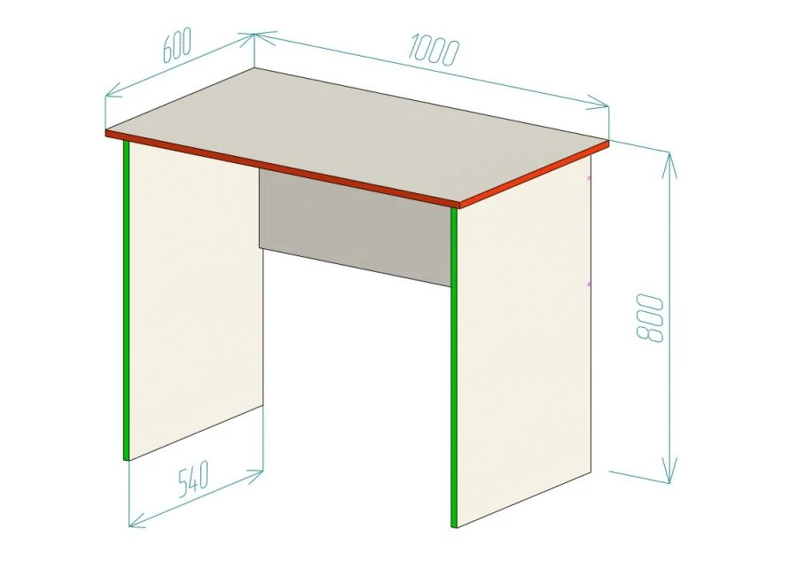 High Work Table 1000x600x800