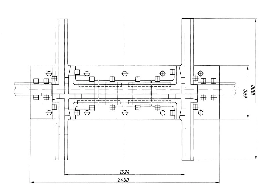 Crosspiece for Rail Intersection (Model MSZ.8328.01.000)