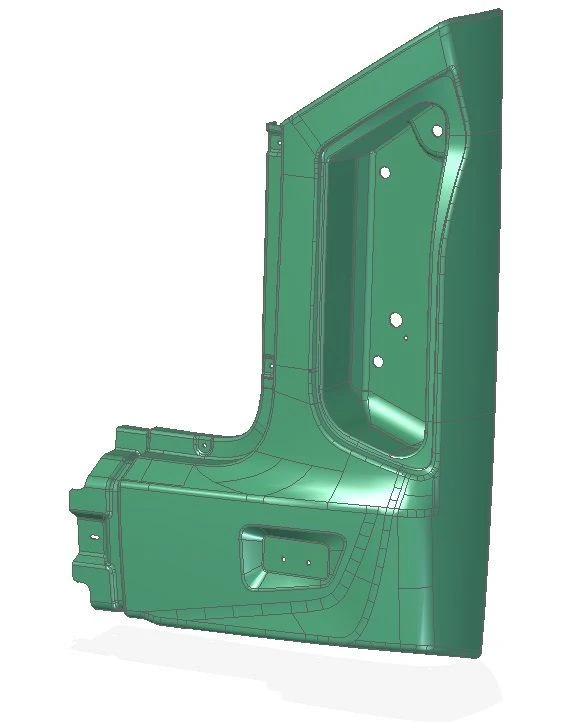 Right Rear Bumper Side Panel for LiAZ 6274 - 6274-2804018